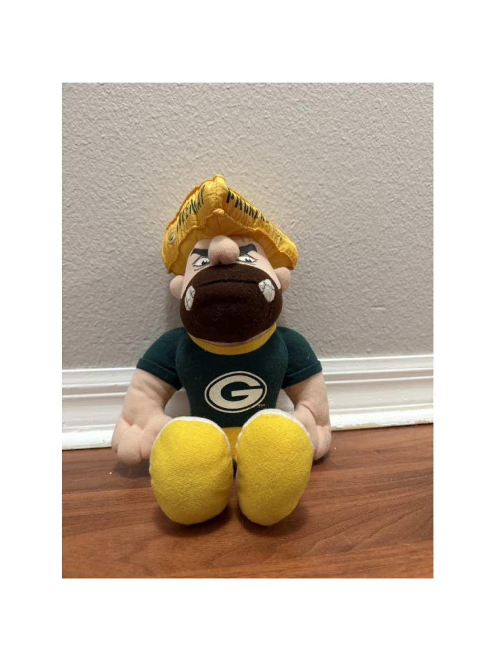 Green Bay Packers Cheesehead Stuffed Plush 7" Football NFL